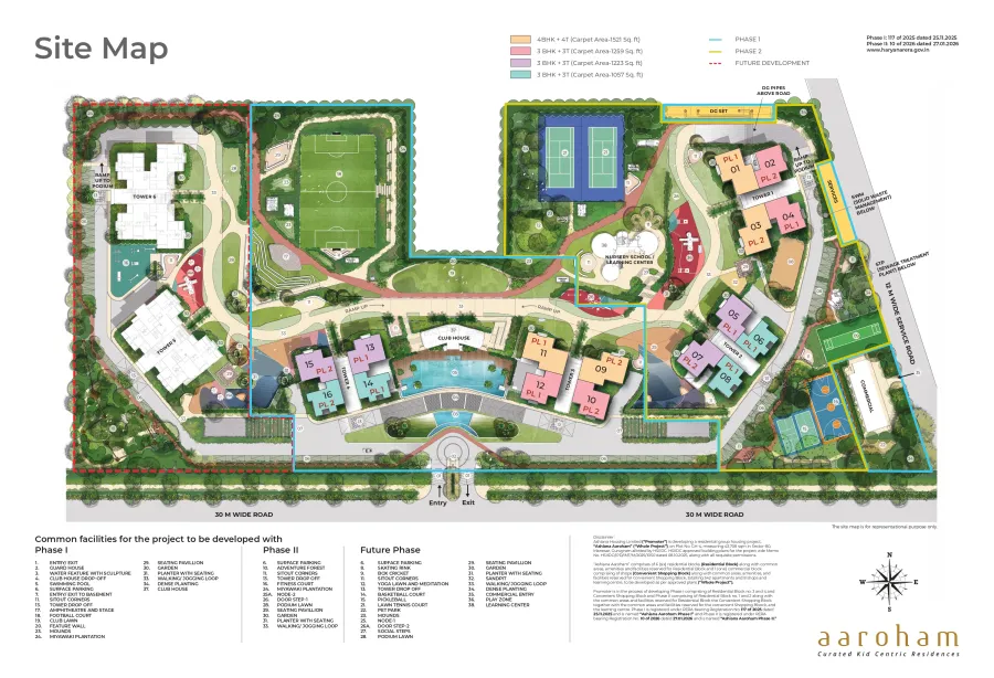 Site plan of Ashiana Aaroham