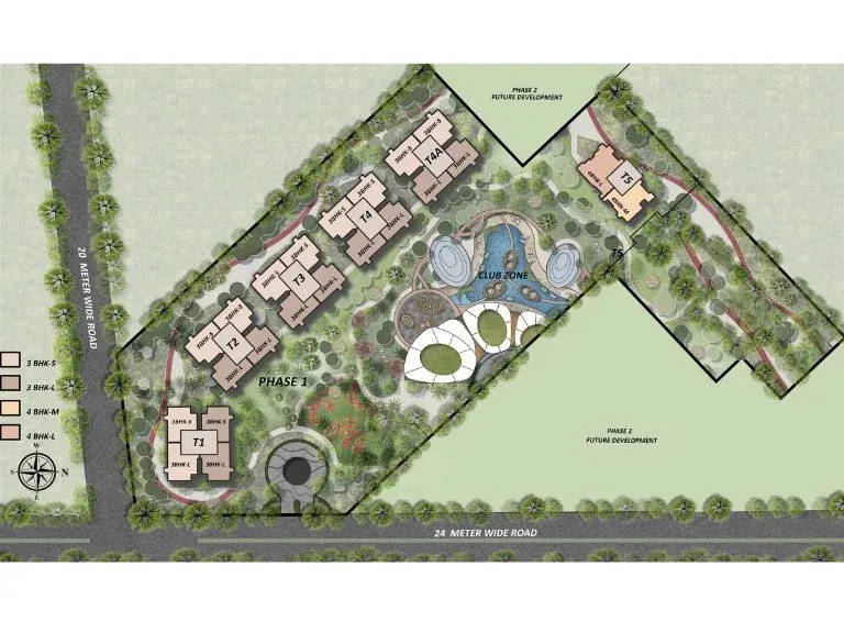 Site plan of Whiteland The Westin Residences